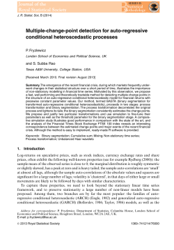 Multiple-change-point detection for auto-regressive