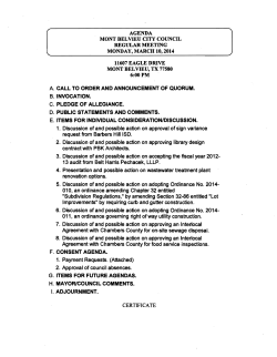 1. Discussion of and possible action on approval of sign variance