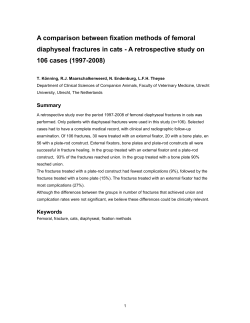 A comparison between fixation methods of femoral diaphyseal