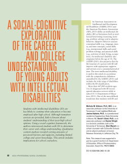 a social-cognitive exploration of the career and college