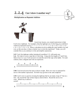 2-71. How did Cecil, the tightrope walker, move if he started at point