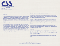 Cornhole Player`s Rules | Basic Cornhole Rules Playing Area -