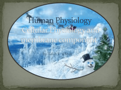 Human Physiology cellular Physiology