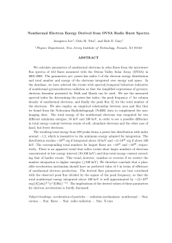 Nonthermal Electron Energy Derived from OVSA Radio
