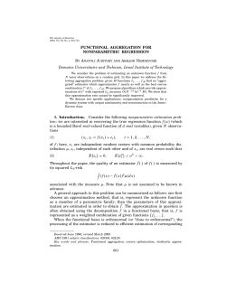 Functional aggregation for nonparametric regression