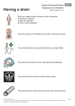 Having a drain - Great Ormond Street Hospital