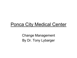 Change Management in Healthcare Organizations