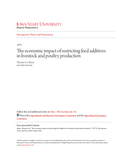 The economic impact of restricting feed additives in livestock and