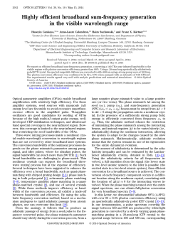 Highly efficient broadband sum-frequency generation in the visible