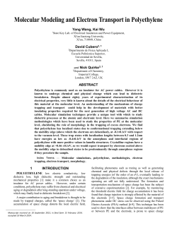 Molecular Modeling and Electron Transport in