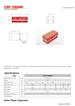CSP 150/400 - Celem Power Capacitors
