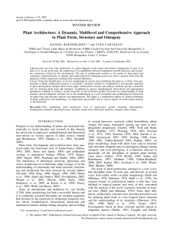 Plant Architecture: A Dynamic, Multilevel and