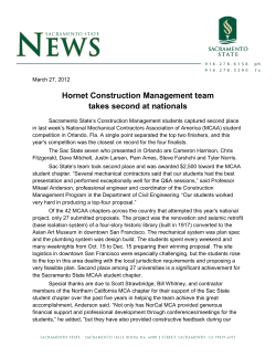 Hornet Construction Management team takes