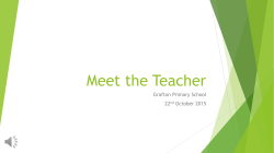 Meet the Teacher - Grafton Primary School