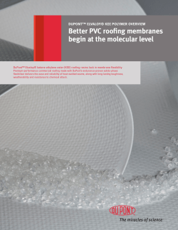 Better PVC roofing membranes begin at the molecular level