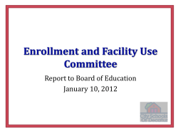 Enrollment Committee Final Report