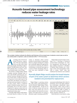 Acoustic-based pipe assessment technology reduces water leakage