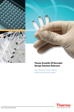 Thermo Scientific 2D Barcoded Storage Solutions