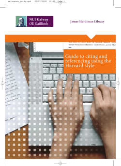 Harvard Citing Guide