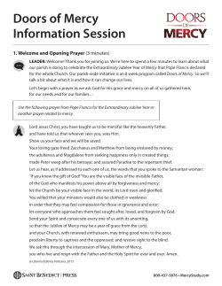 Doors of Mercy Information Session