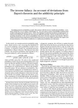 The inverse fallacy: An account of deviations from Bayes`s theorem