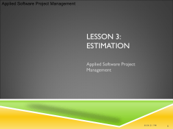 the bottom-up estimation approach