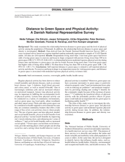 Distance to Green Space and Physical Activity: A