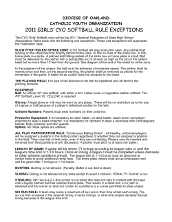 6.3.10 proposed Softball rule changes for 2010