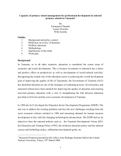 a study of pre-service teacher training for effective primary schooling
