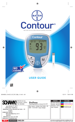user guide - Contour Next