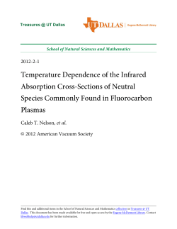 Temperature Dependence of the Infrared Absorption Cross