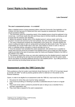 Carers and their Rights