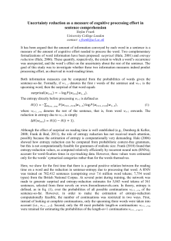 34. Uncertainty reduction as a measure of cognitive processing effort