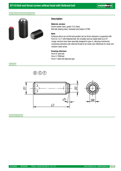 07110 Ball-end thrust screws without head with flattened