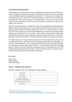 the transitional activity