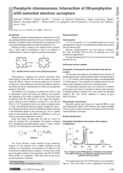 Porphyrin chemosensor. Interaction of 2H
