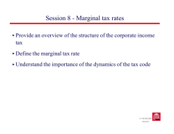 Session 8 - Marginal tax rates