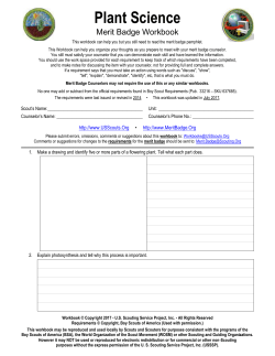 Plant Science - US Scouting Service Project