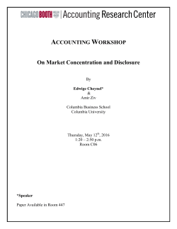 On Market Concentration and Disclosure