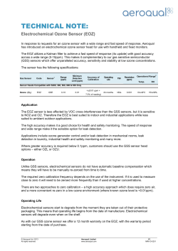 Electrochemical Ozone Sensor