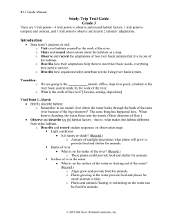 Study-Trip Trail Guide - River-Lab