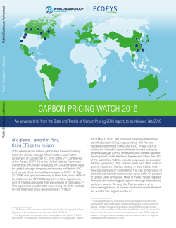 price on carbon - World bank documents