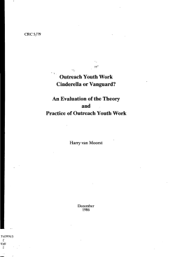 An evaluation of the Theory and Practice of Outreach Youth Works