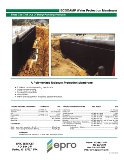 ECODAMP Water Protection Membrane