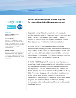 Metia CEP Global Leader in Cognitive Science Chooses