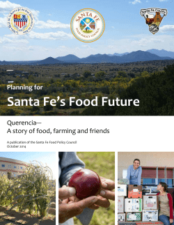 Planning for Santa Fe`s Food Future: Querencia, a Story
