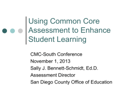SUMMATIVE ASSESSMENTS Assessment OF Learning - CMC