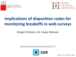 Čehovin-Implications of disposition codes for monitoring breakoffs
