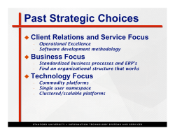 Past Strategic Choices