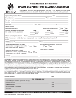 special use permit for alcoholic beverages